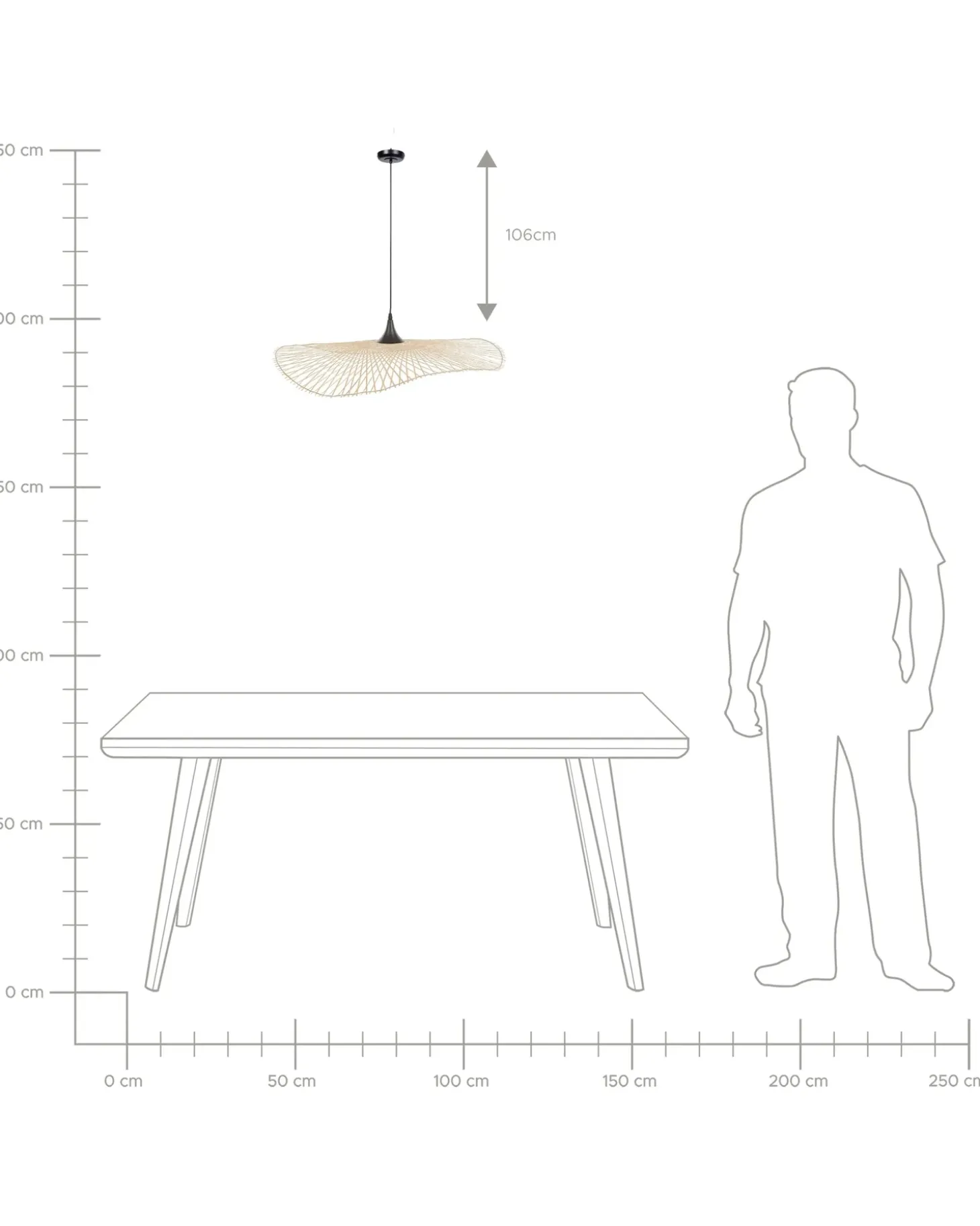 Hot Lampa wisząca FLOYD Bambus Jasnobrązowy Wszystkie Lampy|Lampy Wiszące