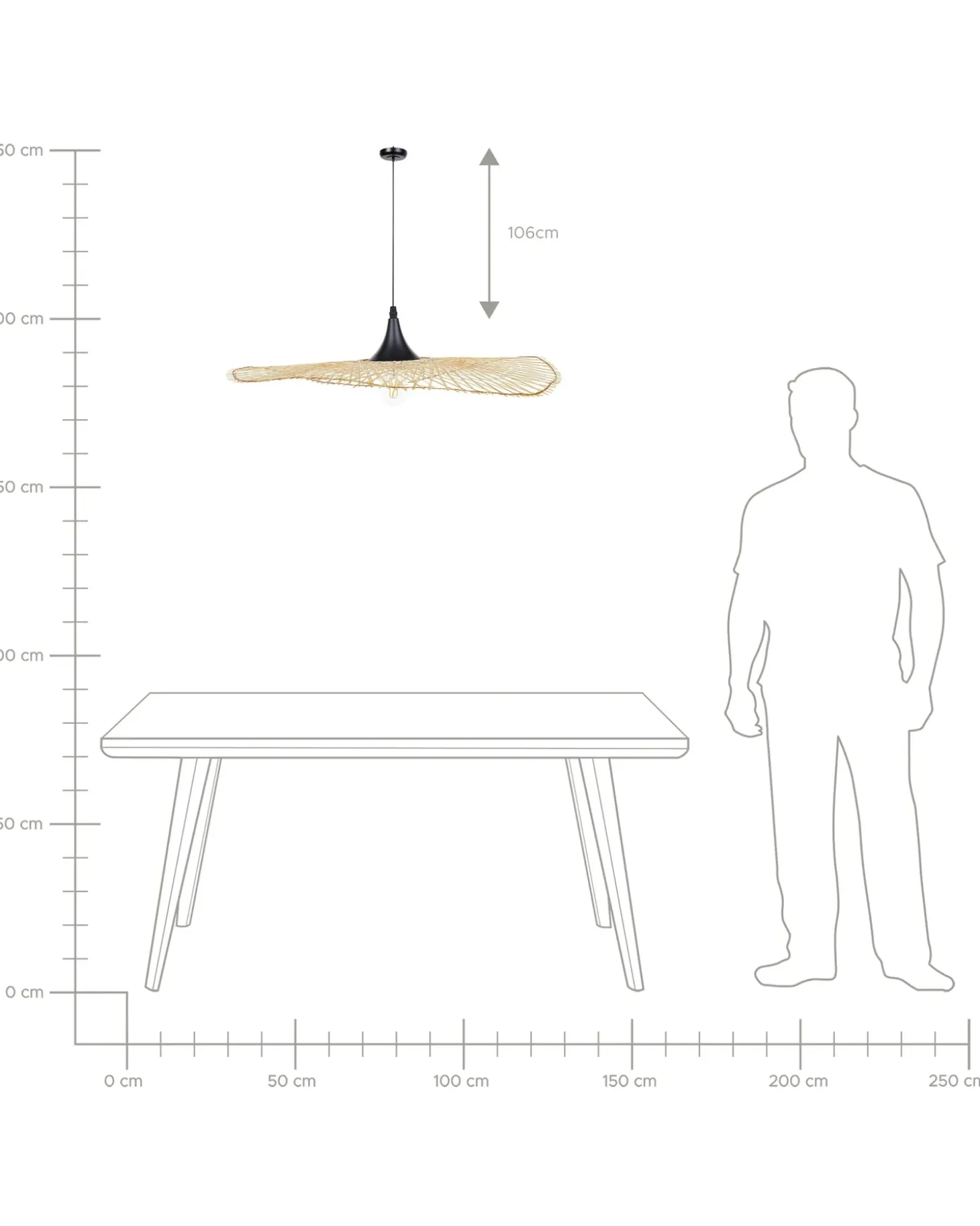 Best Lampa wisząca FLOYD Bambus Jasnobrązowy Wszystkie Lampy|Lampy Wiszące