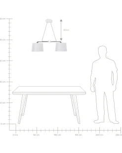 New Lampa wisząca FUCINO Biały Wszystkie Lampy|Lampy Wiszące