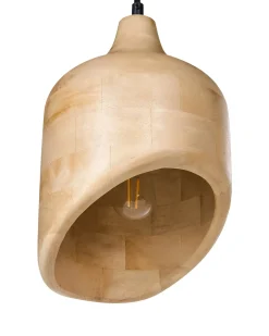 Outlet Lampa wisząca GANDAKI Drewno mango Jasno Wszystkie Lampy|Lampy Wiszące