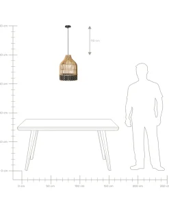 Discount Lampa wisząca GILO Rattan Naturalny Wszystkie Lampy|Lampy Wiszące