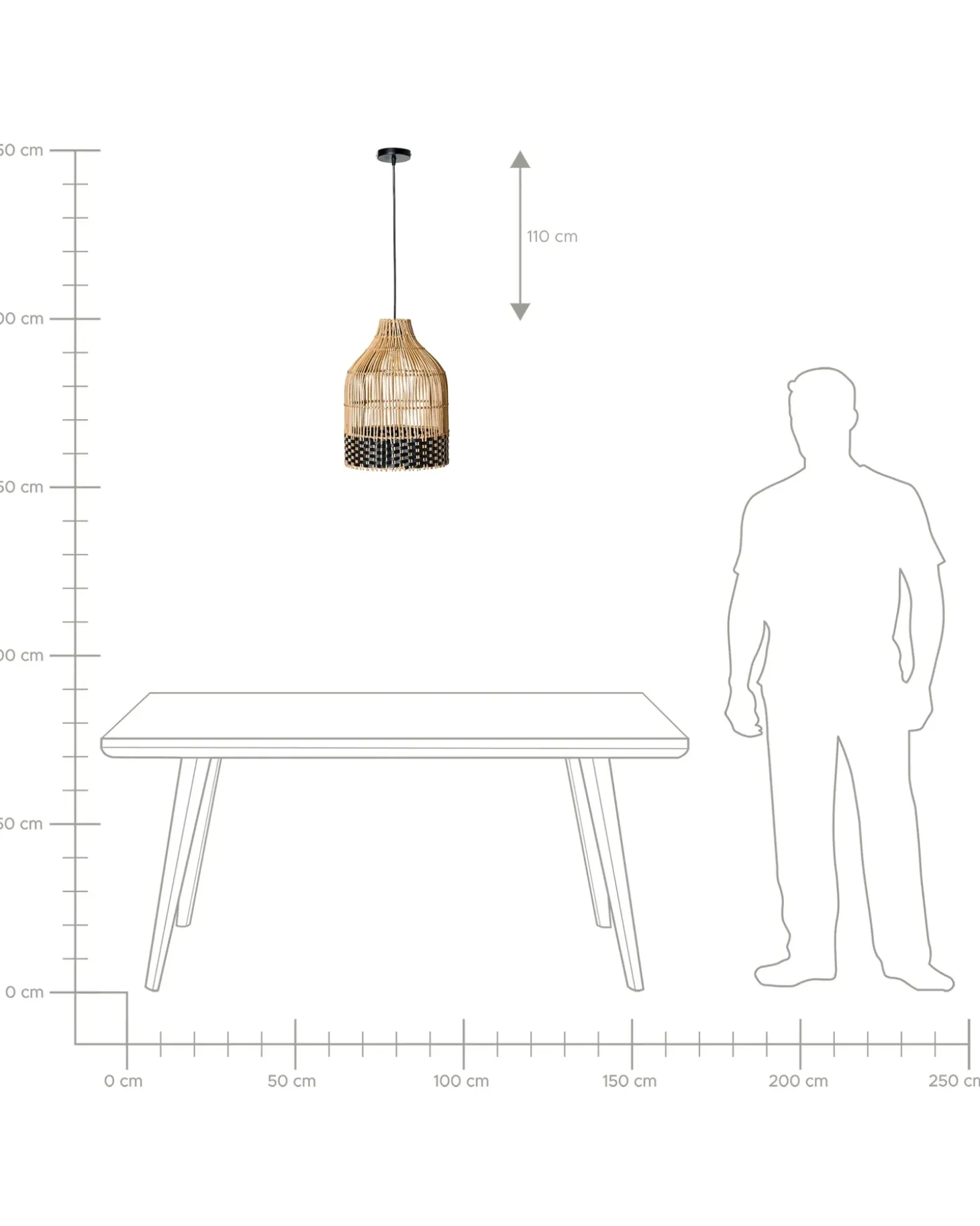 Discount Lampa wisząca GILO Rattan Naturalny Wszystkie Lampy|Lampy Wiszące