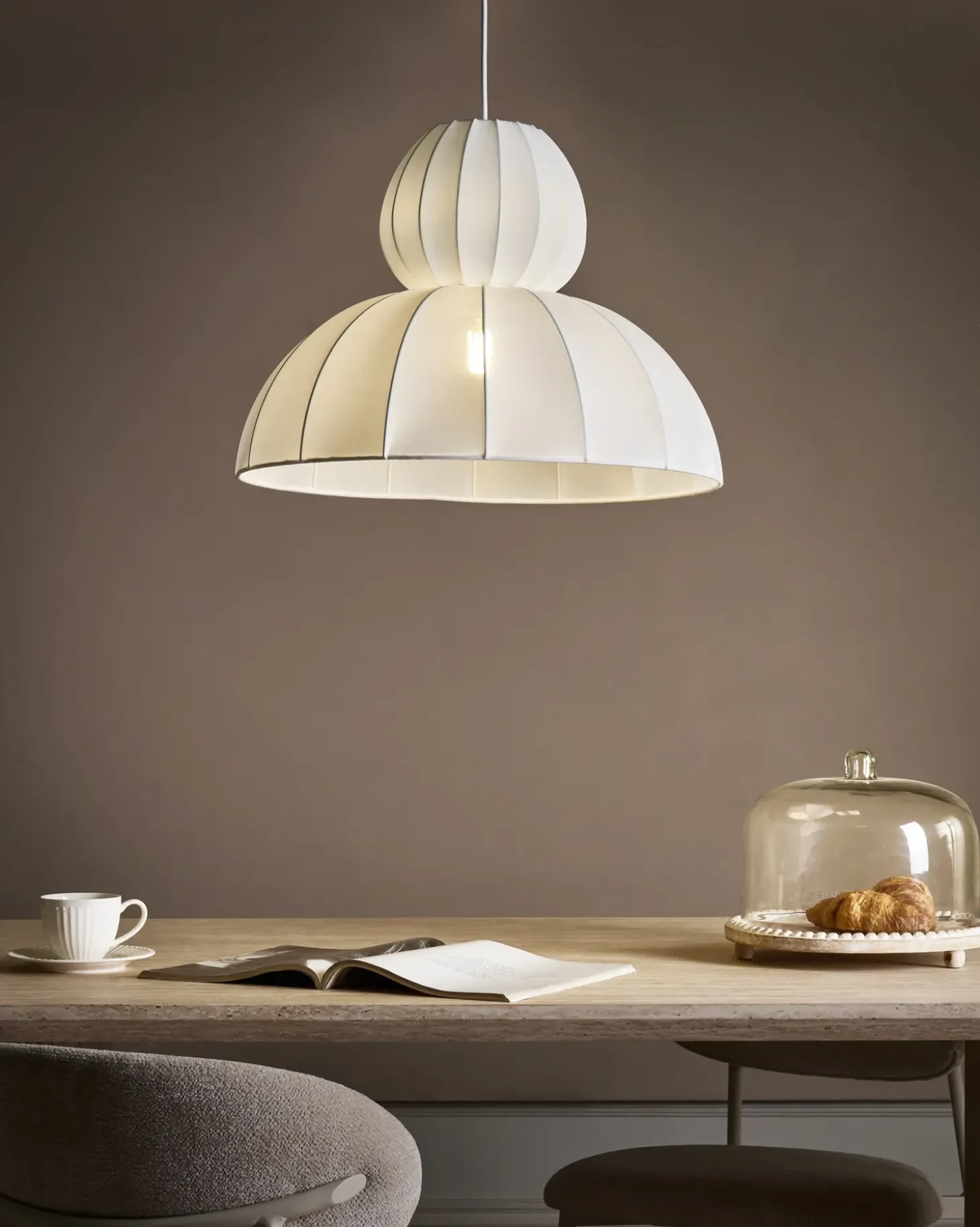 Discount Lampa wisząca GOELETTE Jedwab syntetyczny Wszystkie Lampy|Lampy Wiszące