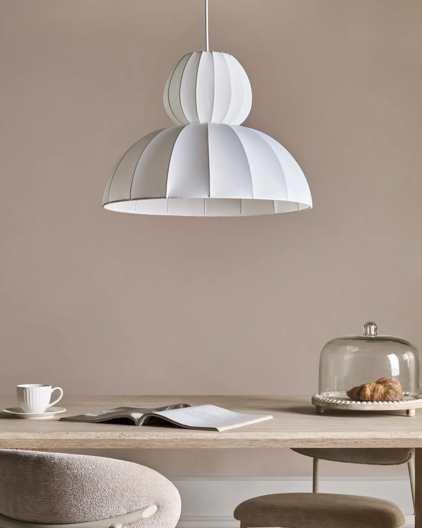 Discount Lampa wisząca GOELETTE Jedwab syntetyczny Wszystkie Lampy|Lampy Wiszące