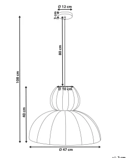 Discount Lampa wisząca GOELETTE Jedwab syntetyczny Wszystkie Lampy|Lampy Wiszące
