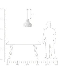 Discount Lampa wisząca GOELETTE Jedwab syntetyczny Wszystkie Lampy|Lampy Wiszące