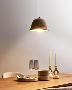 Lampa wisząca GOIKA Drewno mango Jasno Wszystkie Lampy|Lampy Wiszące