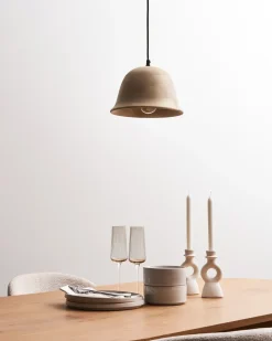 Lampa wisząca GOIKA Drewno mango Jasno Wszystkie Lampy|Lampy Wiszące