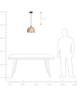 New Lampa wisząca GOMATI Drewno mango Jasno Wszystkie Lampy|Lampy Wiszące