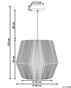 Sale Lampa wisząca GWERU Papierowa plecionka Wszystkie Lampy|Lampy Wiszące