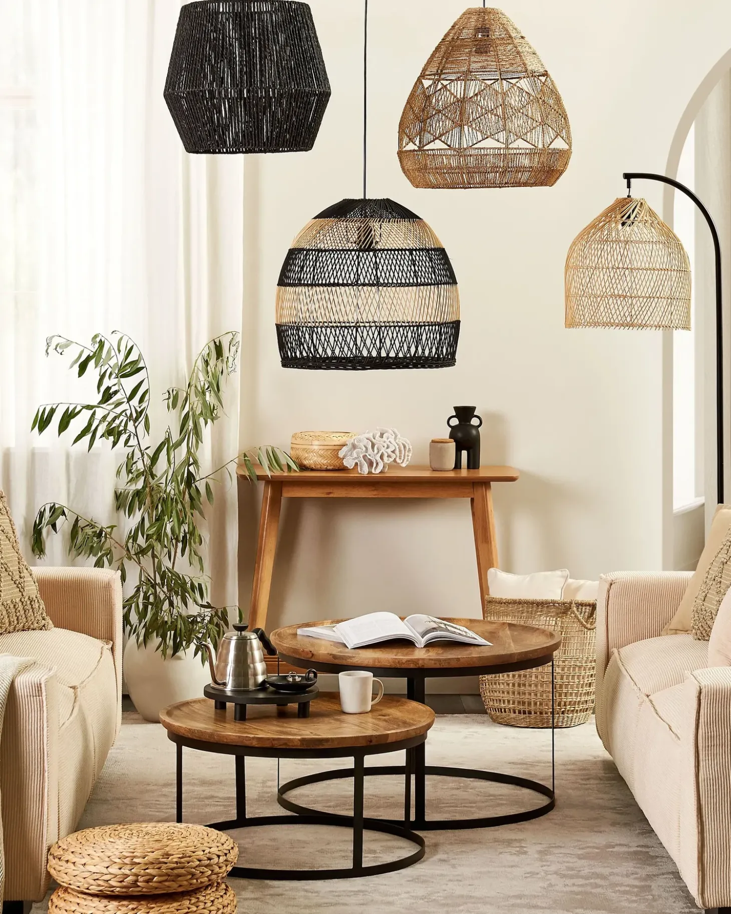 Sale Lampa wisząca GWERU Papierowa plecionka Wszystkie Lampy|Lampy Wiszące