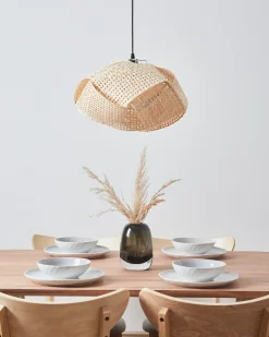 Lampa wisząca HALIL Bambus Beżowy Wszystkie Lampy|Lampy Wiszące