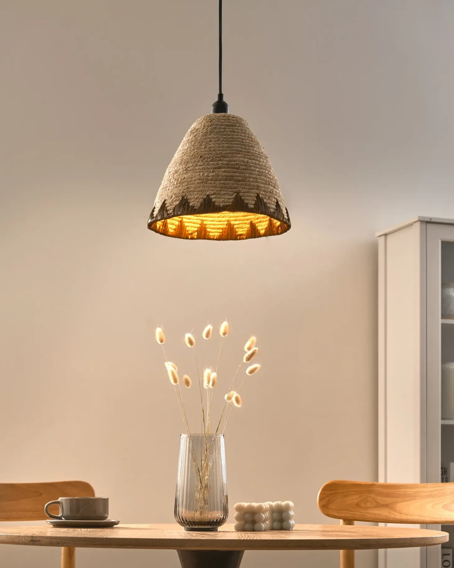 Best Lampa wisząca INKSI Plecionka Naturalny Wszystkie Lampy|Lampy Wiszące