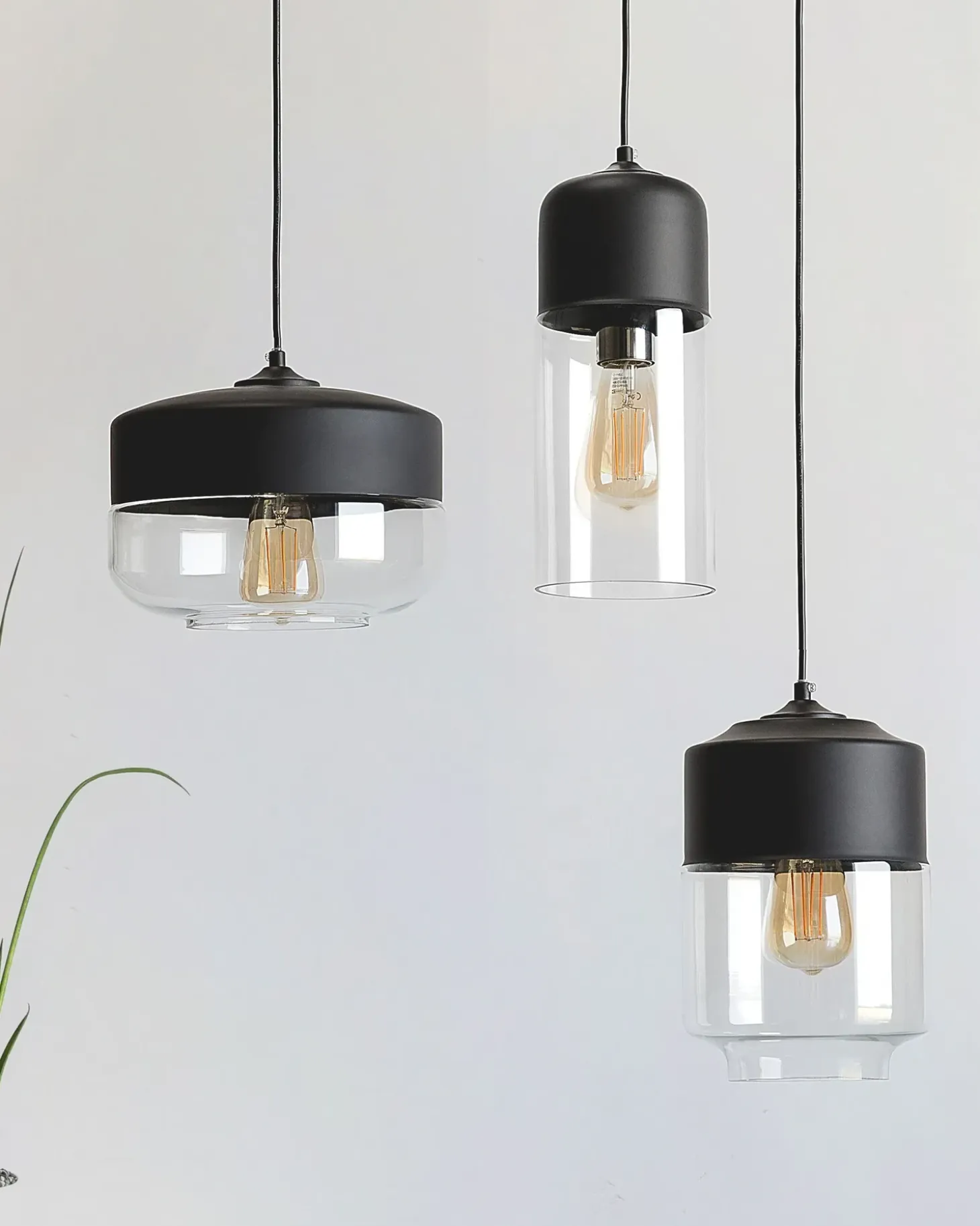 Sale Lampa wisząca JURUA Szkło Czarny Wszystkie Lampy|Lampy Wiszące