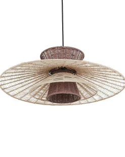 Online Lampa wisząca KABOMPO Rattan Brązowy Wszystkie Lampy|Lampy Wiszące