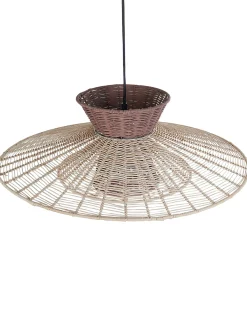 Online Lampa wisząca KABOMPO Rattan Brązowy Wszystkie Lampy|Lampy Wiszące