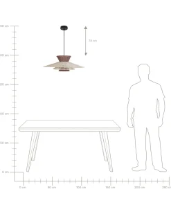 Online Lampa wisząca KABOMPO Rattan Brązowy Wszystkie Lampy|Lampy Wiszące