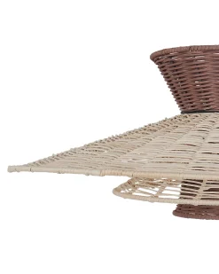 Online Lampa wisząca KABOMPO Rattan Brązowy Wszystkie Lampy|Lampy Wiszące
