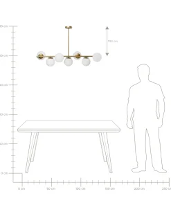 New Lampa wisząca KARLA Metal Złoty Wszystkie Lampy|Lampy Wiszące
