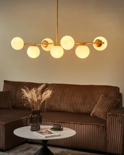 New Lampa wisząca KARLA Metal Złoty Wszystkie Lampy|Lampy Wiszące