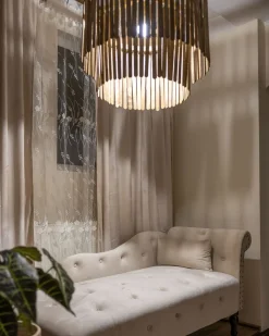 Sale Lampa wisząca KAVERI Drewno mango Brązowy Wszystkie Lampy|Lampy Wiszące
