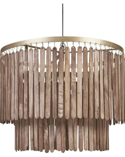 Sale Lampa wisząca KAVERI Drewno mango Brązowy Wszystkie Lampy|Lampy Wiszące