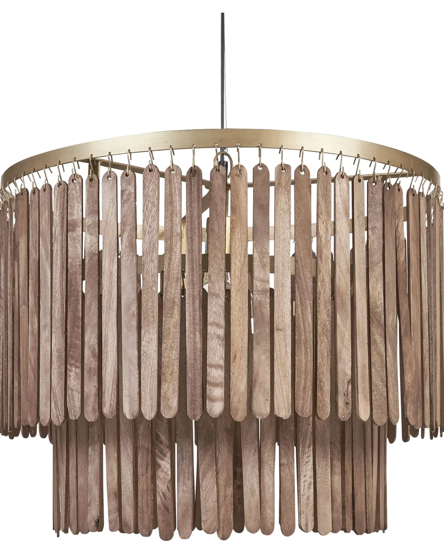 Sale Lampa wisząca KAVERI Drewno mango Brązowy Wszystkie Lampy|Lampy Wiszące