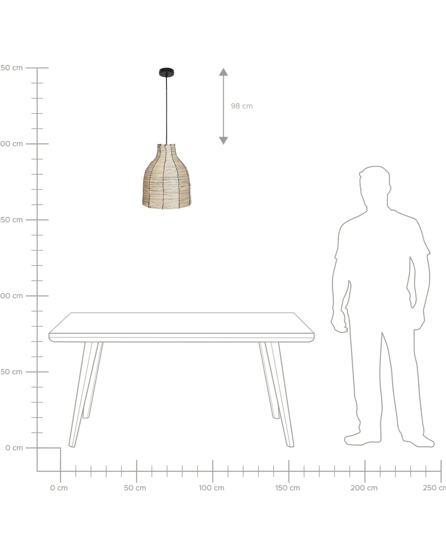 Hot Lampa wisząca KELAKAS Plecionka Naturalny Wszystkie Lampy|Lampy Wiszące