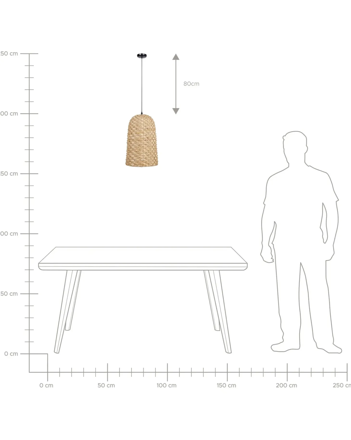 Hot Lampa wisząca KERIO Bambus Naturalny Wszystkie Lampy|Lampy Wiszące
