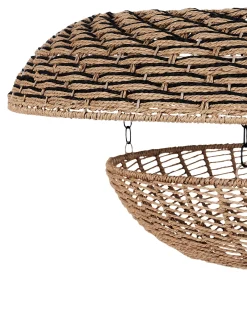 New Lampa wisząca KIDEPO Papierowa plecionka Brązowy Wszystkie Lampy|Lampy Wiszące