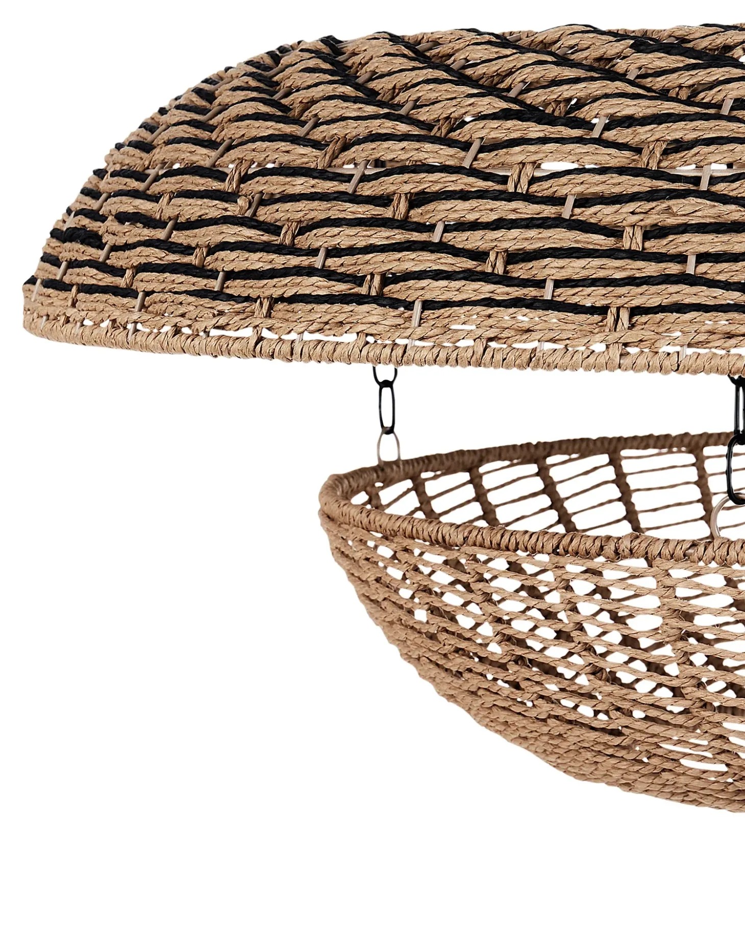 New Lampa wisząca KIDEPO Papierowa plecionka Brązowy Wszystkie Lampy|Lampy Wiszące