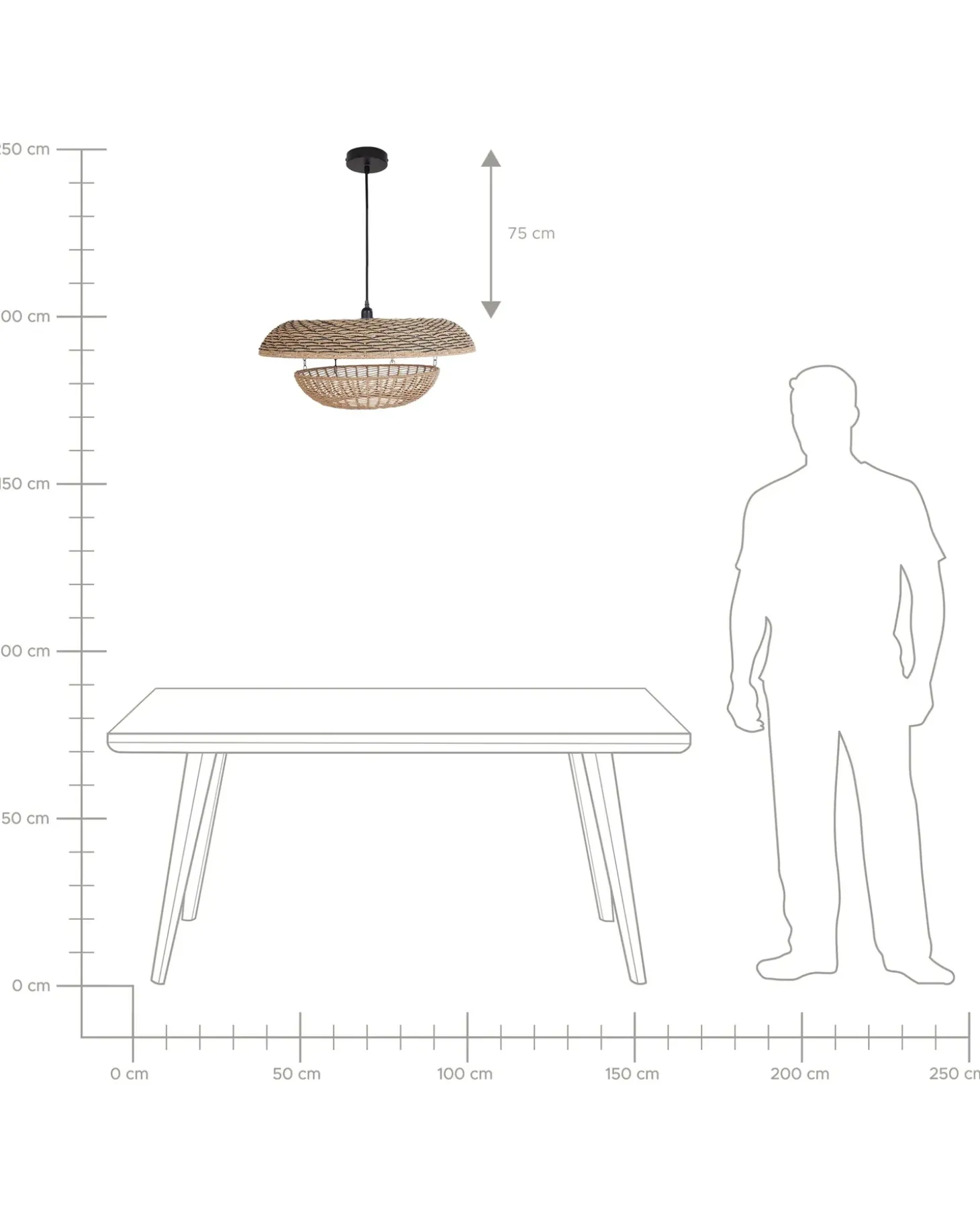 New Lampa wisząca KIDEPO Papierowa plecionka Brązowy Wszystkie Lampy|Lampy Wiszące