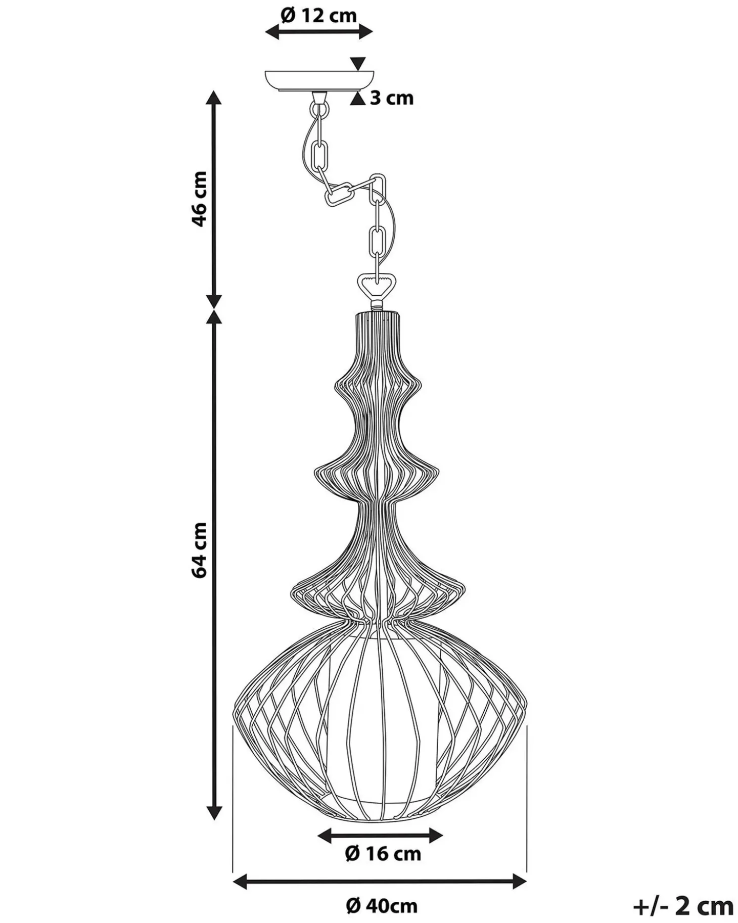 Sale Lampa wisząca KOLVA Metal Wszystkie Lampy|Lampy Wiszące