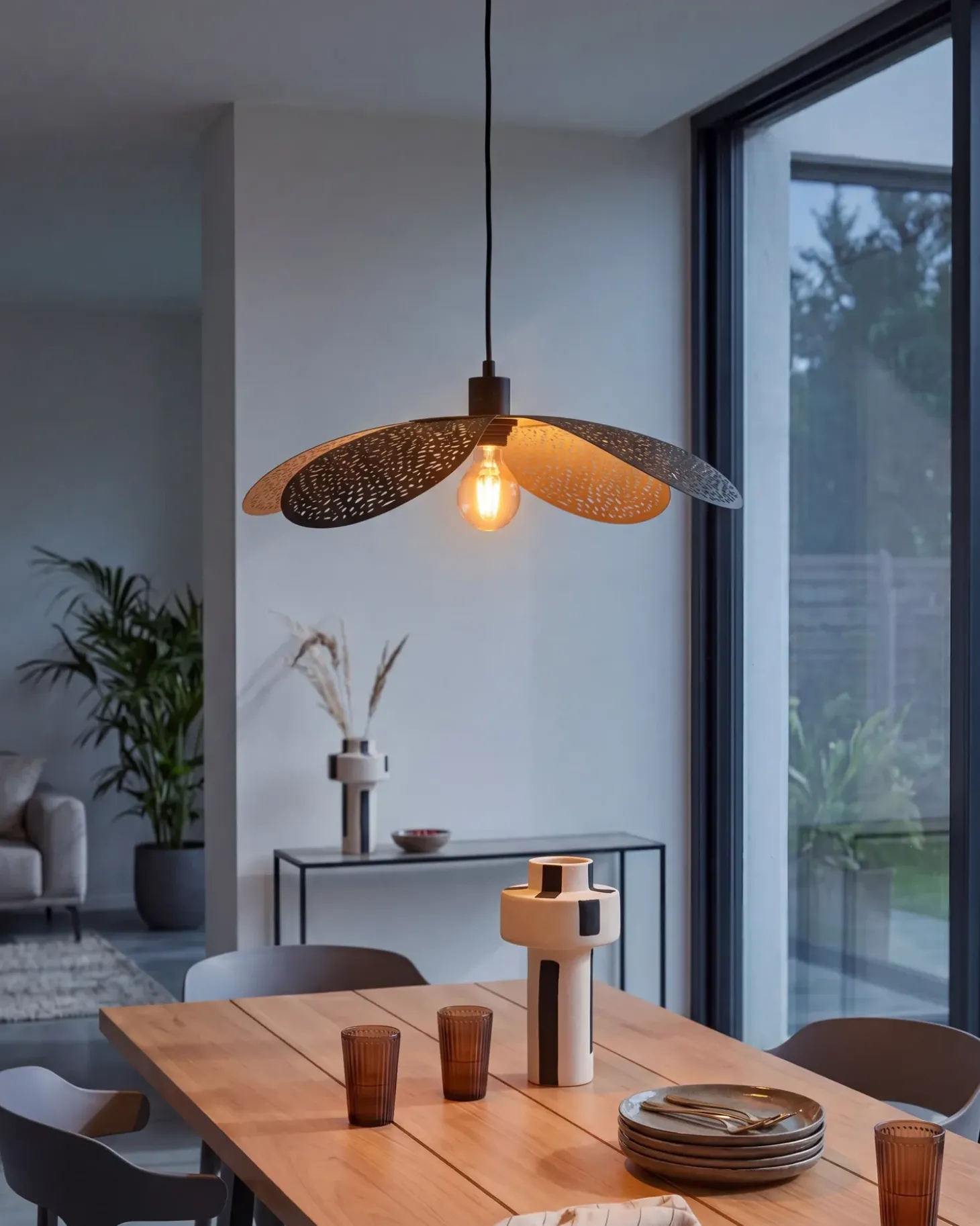 Outlet Lampa wisząca KOSHI Metal Czarny Wszystkie Lampy|Lampy Wiszące