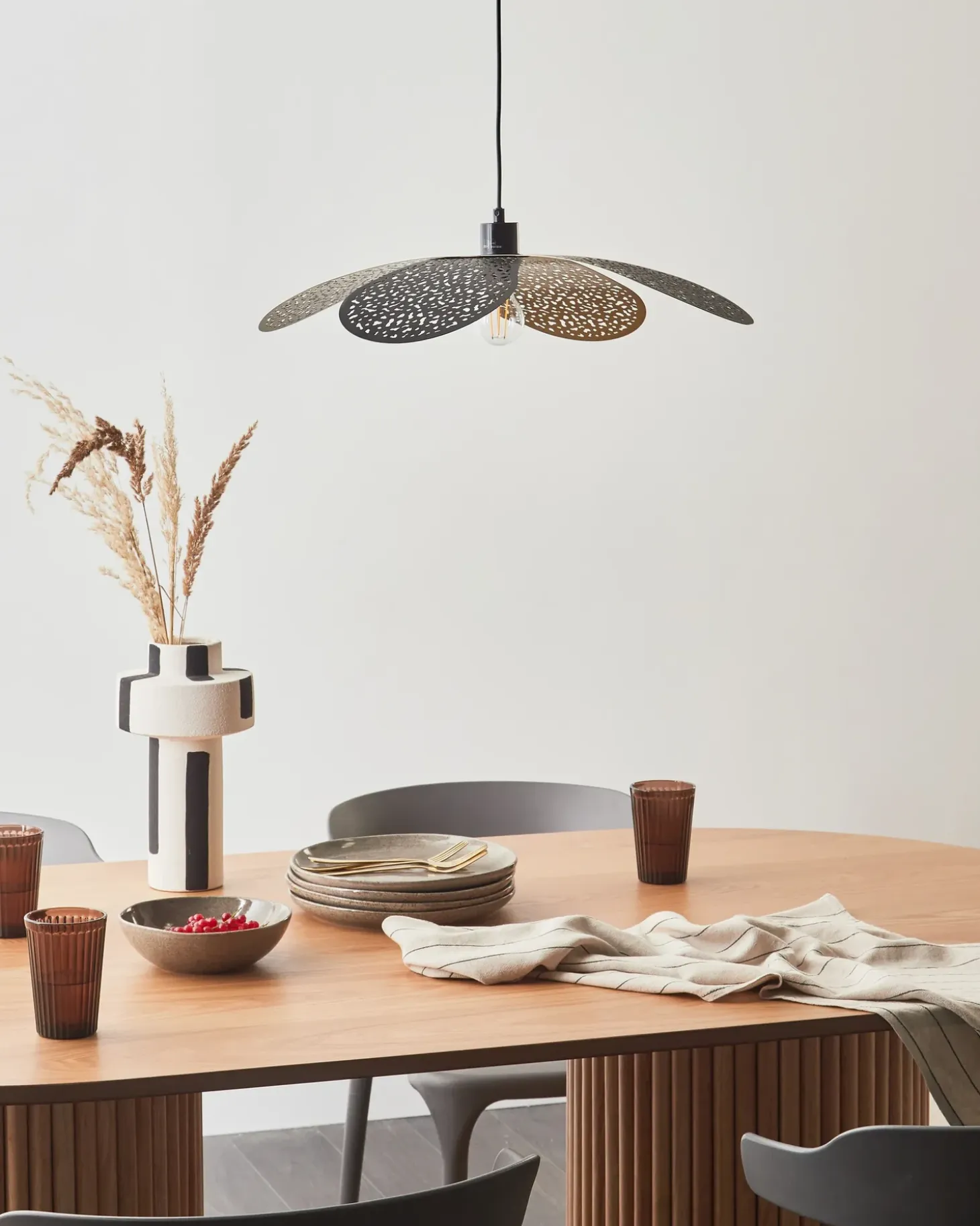 Outlet Lampa wisząca KOSHI Metal Czarny Wszystkie Lampy|Lampy Wiszące