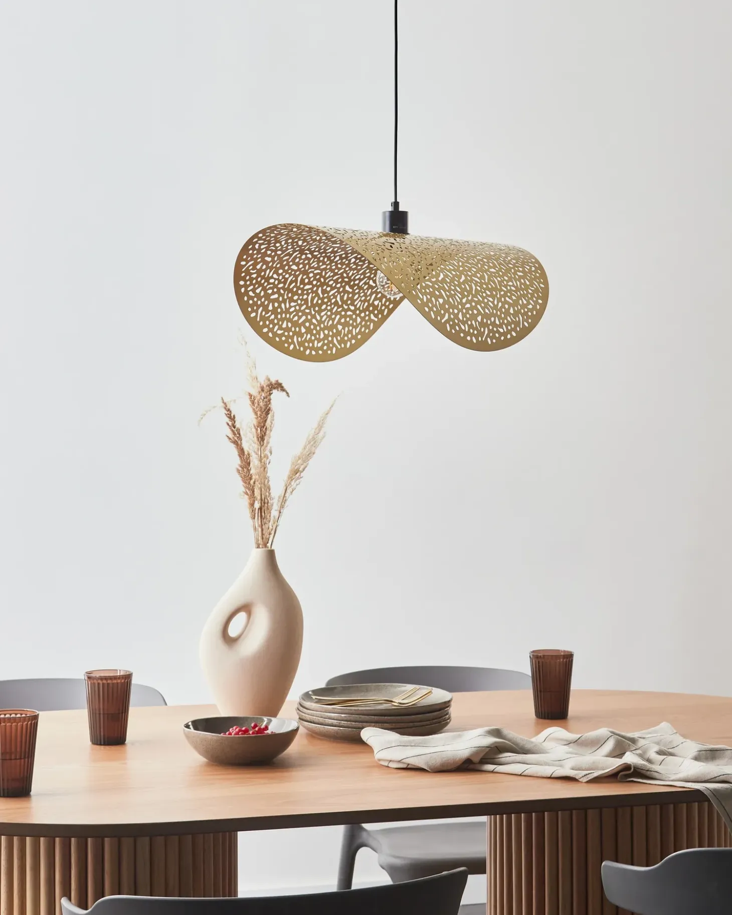 Lampa wisząca KRISHNA Metal Złoty Wszystkie Lampy|Lampy Wiszące