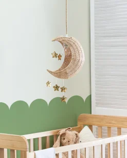 Lampa wisząca Księżyc ORCHON Rattan Naturalny