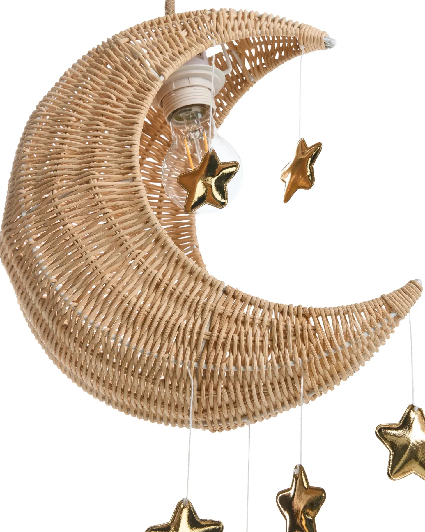 Lampa wisząca Księżyc ORCHON Rattan Naturalny