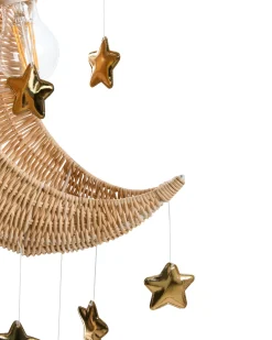 Lampa wisząca Księżyc ORCHON Rattan Naturalny