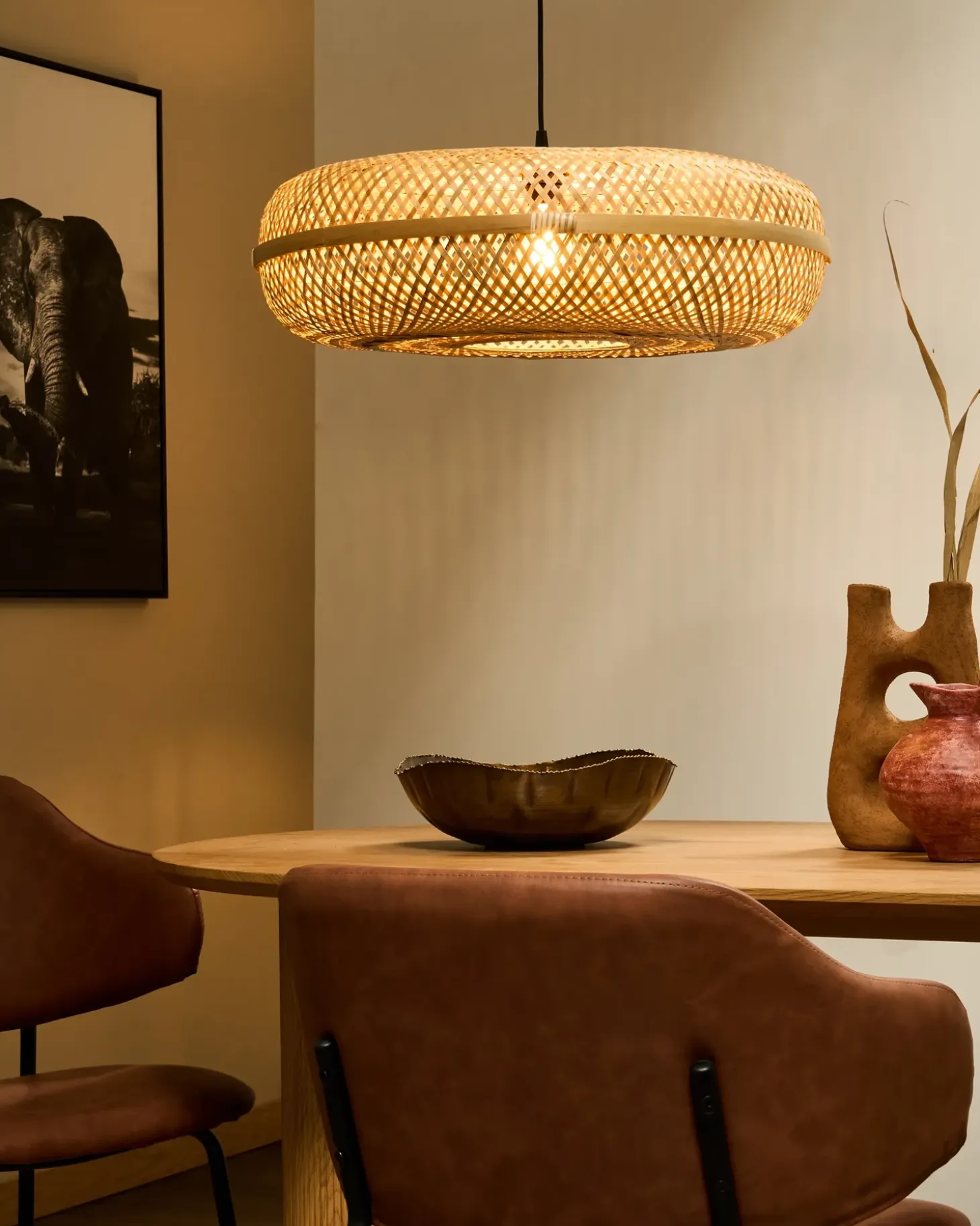 Hot Lampa wisząca LAJAS Bambus Wszystkie Lampy|Lampy Wiszące