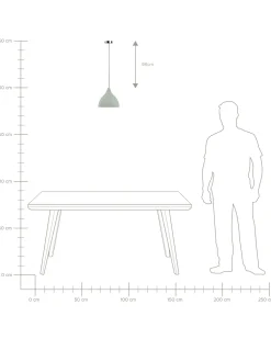 Discount Lampa wisząca LAMBRO Beton Jasno Wszystkie Lampy|Lampy Wiszące
