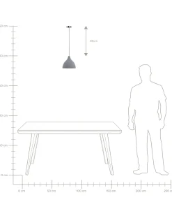 Sale Lampa wisząca LAMBRO Beton Jasno Wszystkie Lampy|Lampy Wiszące