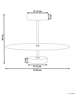 Lampa wisząca LED AFRAM Metal Czarny
