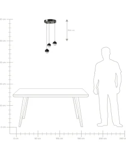 Lampa wisząca LED ANKOBRA Metal Czarny