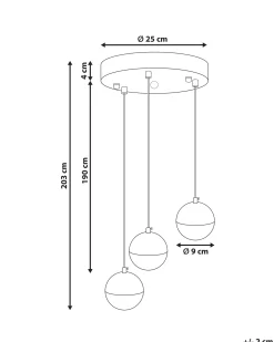 Lampa wisząca LED ANKOBRA Metal Czarny