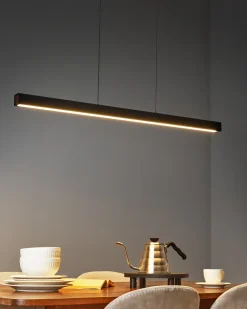 Lampa wisząca LED ARENAS Z pilotem Czarny