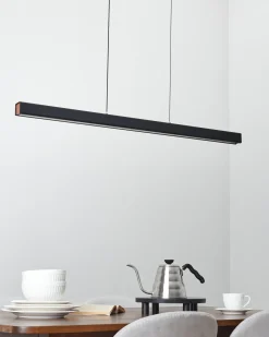 Lampa wisząca LED ARENAS Z pilotem Czarny