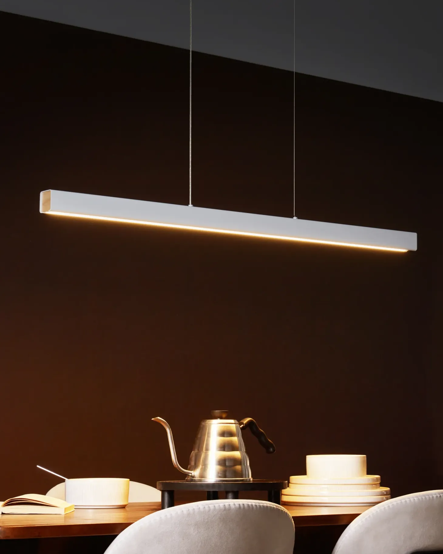 Lampa wisząca LED ARENAS Z pilotem Biały