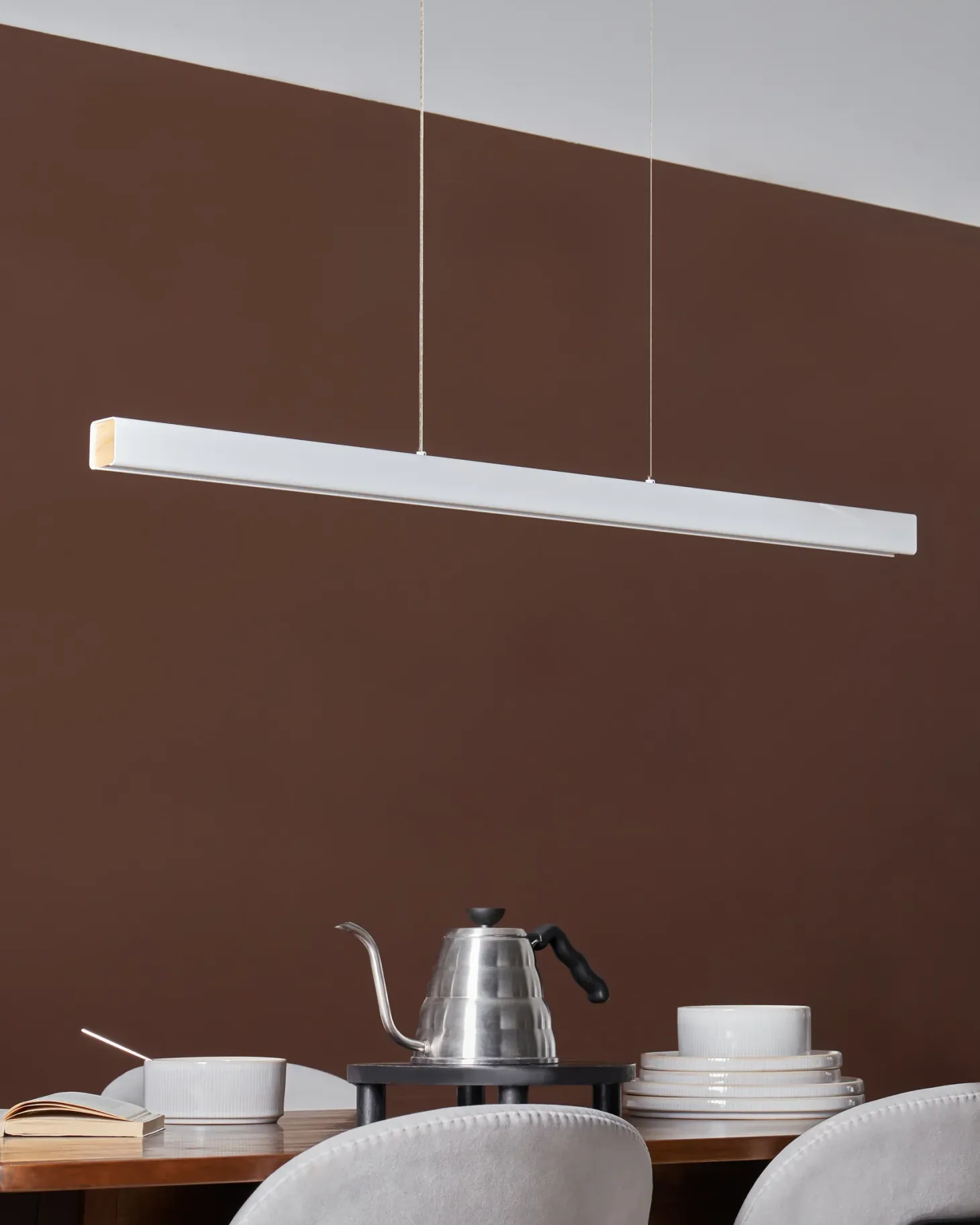 Lampa wisząca LED ARENAS Z pilotem Biały