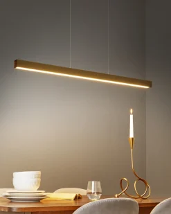 Lampa wisząca LED ARENAS Z pilotem Złoty